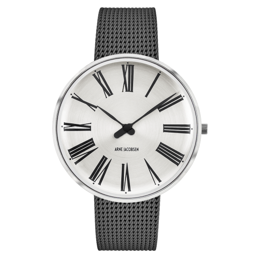 Roman Sunray watch - Ø34 or Ø40mm - stainless steel, dark grey mesh