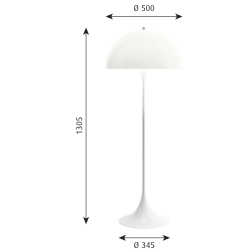 Panthella floor lamp - Louis Poulsen