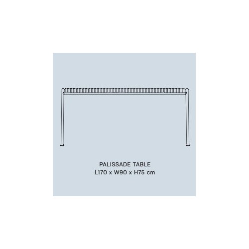 table rectangulaire - Palissade - HAY