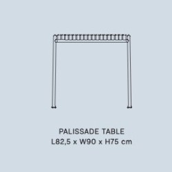 square dining table - Palissade - HAY