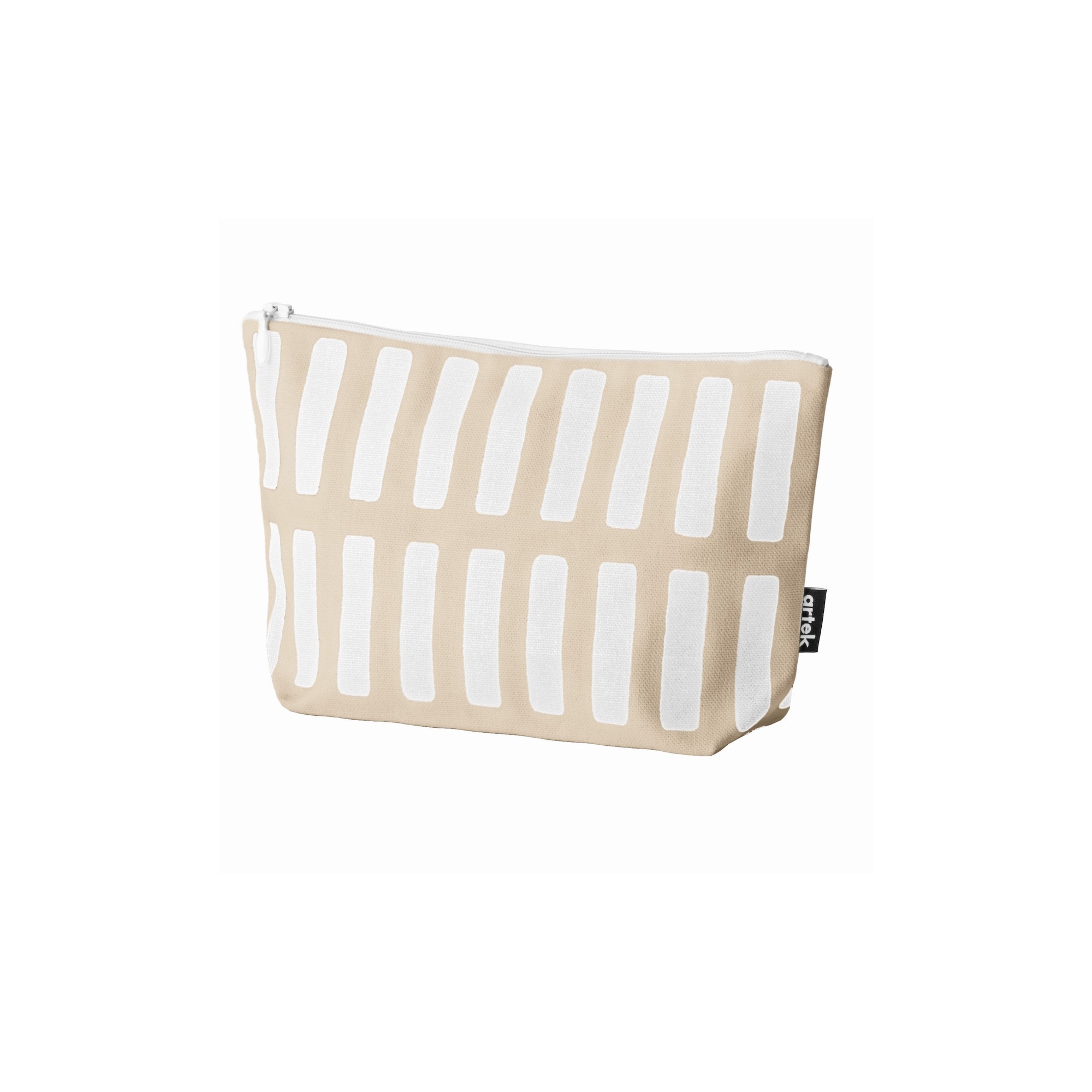 24x15cm - Siena pouch, sand / white - Artek