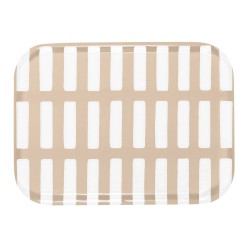 27x20cm - Siena tray, sand / white - Artek