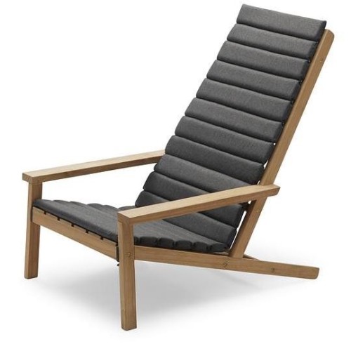 Charcoal Cushion for Between Lines Deck Chair – Skagerak - Skagerak by Fritz Hansen