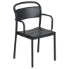 armchair black - Linear Steel - Muuto