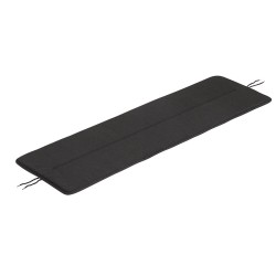 coussin banc 110 noir - Linear Steel - Muuto