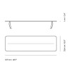 seat pad bench 110 grey - Linear Steel - Muuto