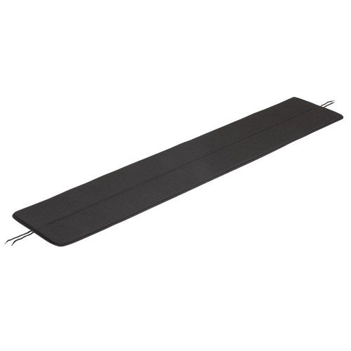 coussin banc 170 noir - Linear Steel - Muuto