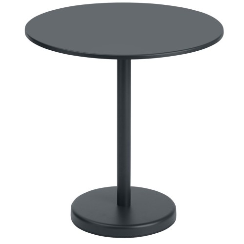 table Ø70 noire - Linear Steel - Muuto