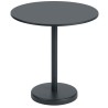 table Ø70 noire - Linear Steel - Muuto