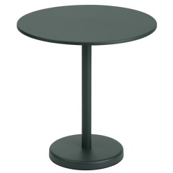 table Ø70 vert foncé - Linear Steel - Muuto