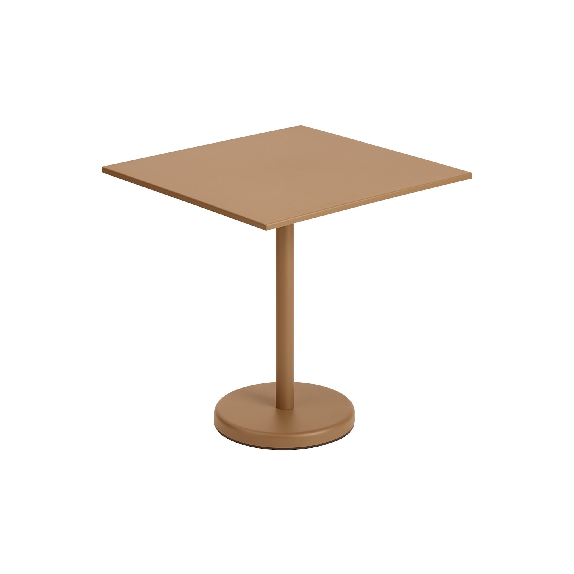 table 70x70 burnt orange - Linear Steel - Muuto