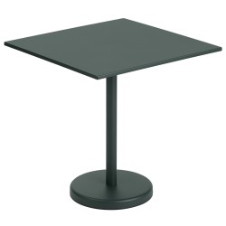 table 70x70 vert foncé - Linear Steel - Muuto