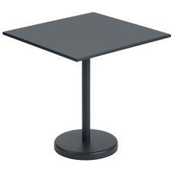 table 70x70 black - Linear Steel - Muuto