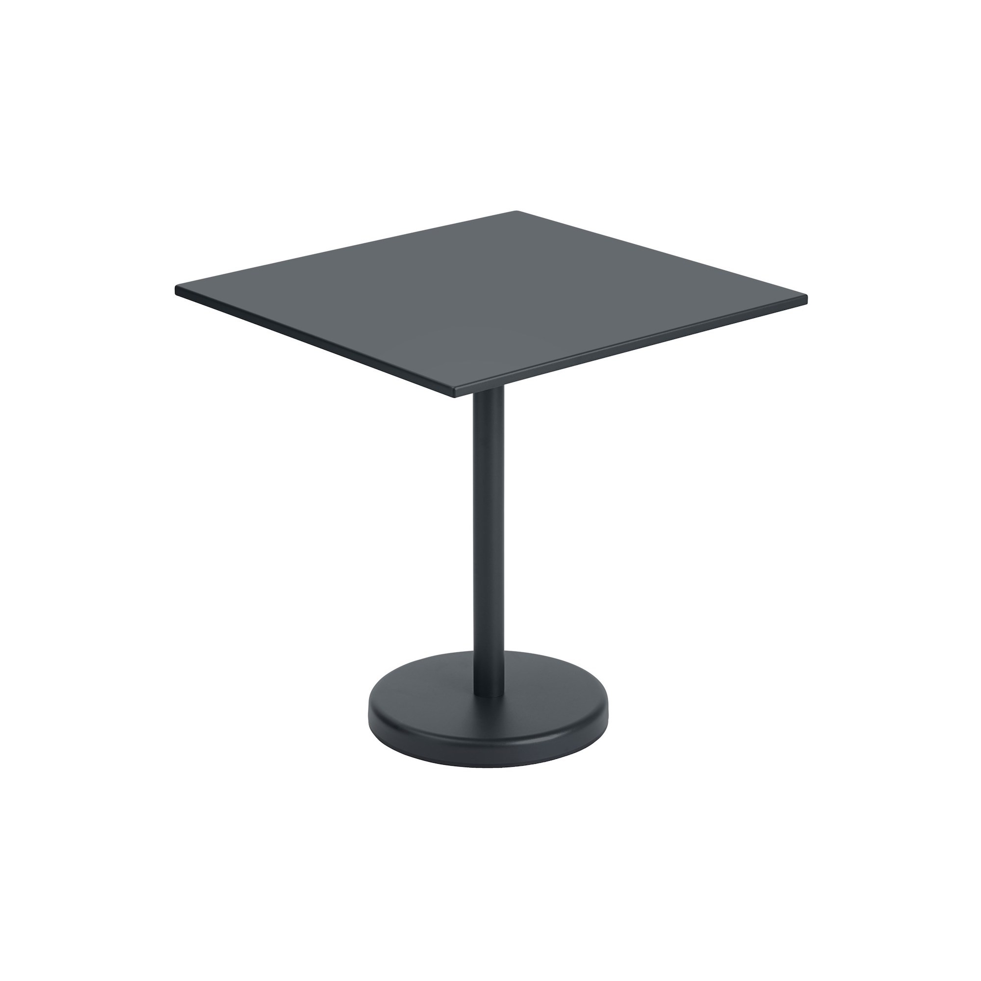 table 70x70 black - Linear Steel - Muuto