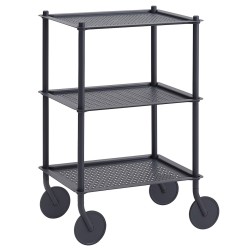 Flow Trolley – 3 plateaux – Gris-Bleu - Muuto