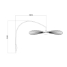 White Ø110 cm – Vertigo Nova wall lamp - Petite Friture