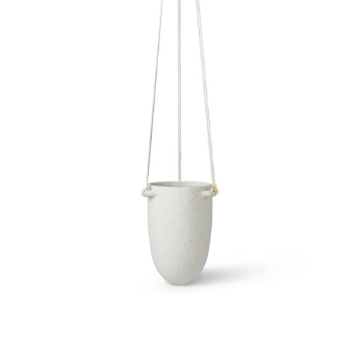 Hanging pot Speckle S - off-white - Ferm Living