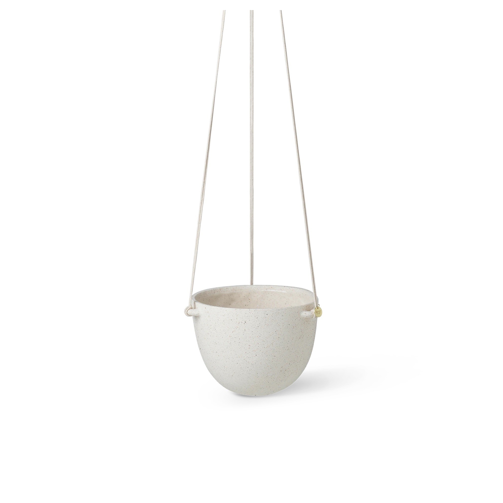 Hanging pot Speckle L - off-white - Ferm Living