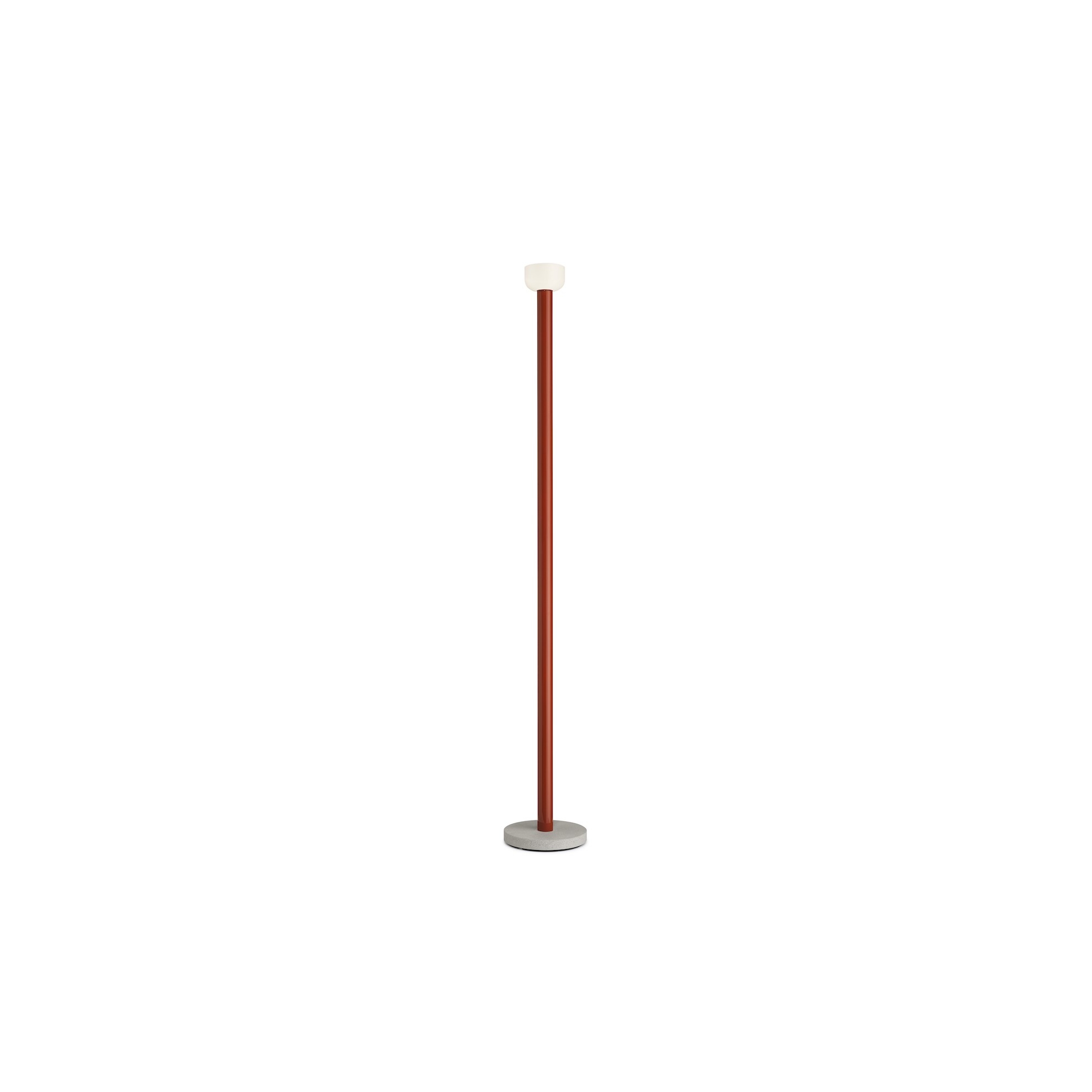 Bellhop floor lamp - white/brick red (F1070075) - Flos