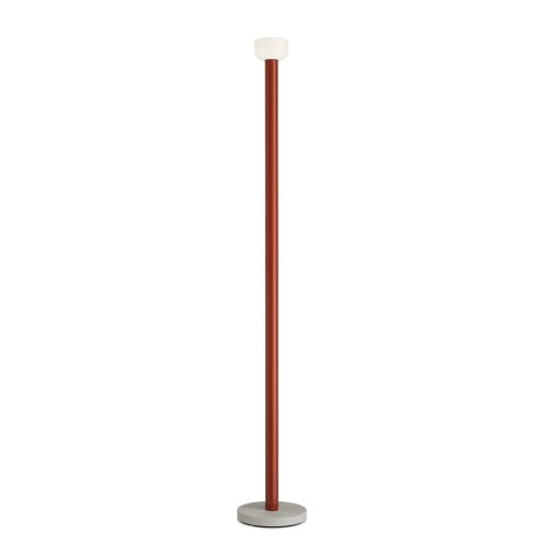 Bellhop floor lamp - white/brick red (F1070075) - Flos