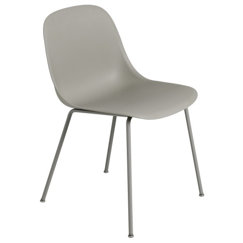 grey / grey - Fiber tube base, without armrest - Muuto