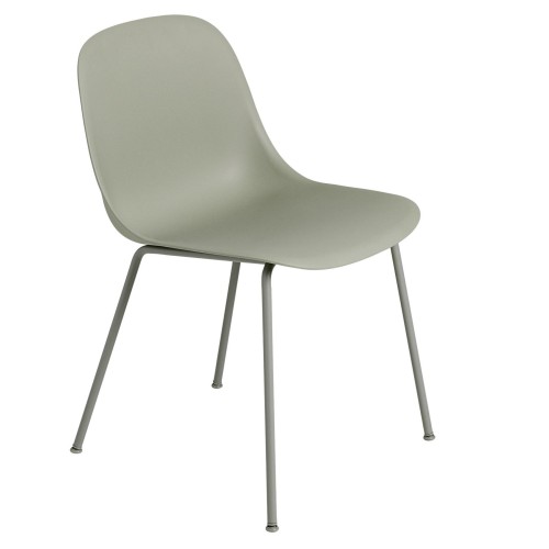 dusty green / dusty green - Fiber tube base, without armrest - Muuto