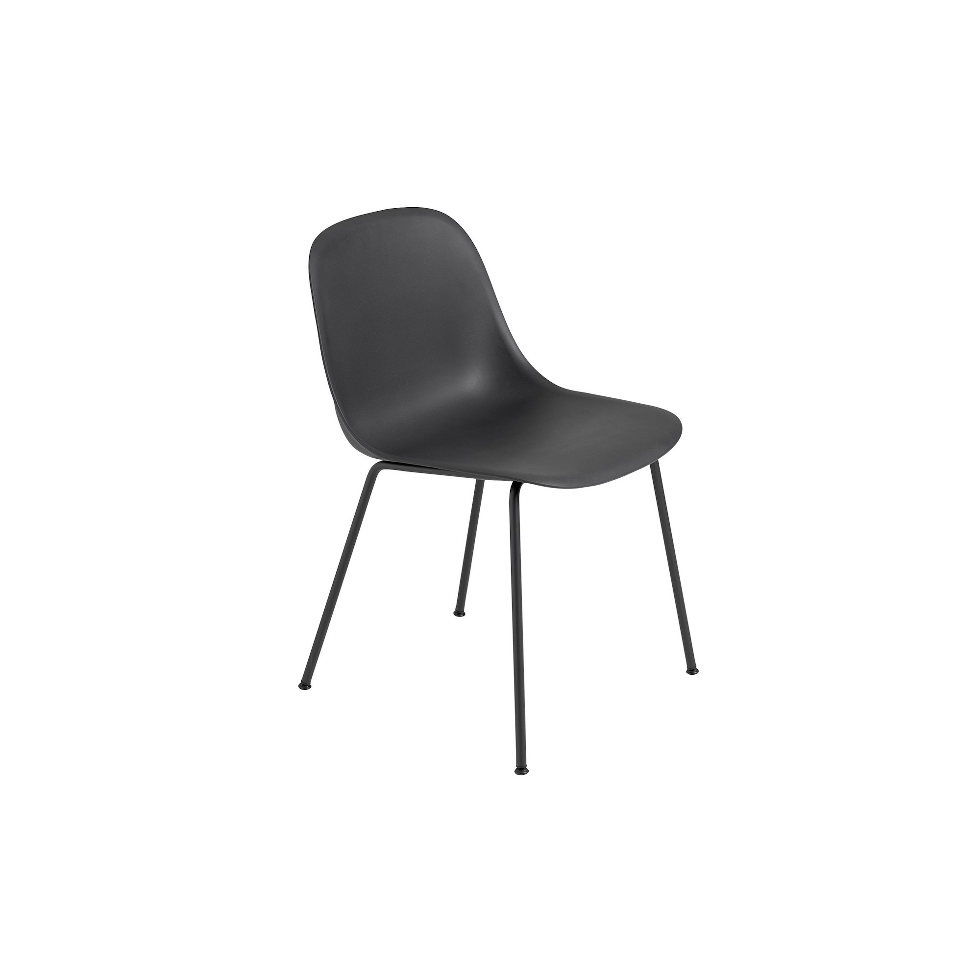 black / black - Fiber tube base, without armrest - Muuto