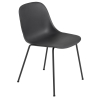 black / black - Fiber tube base, without armrest - Muuto