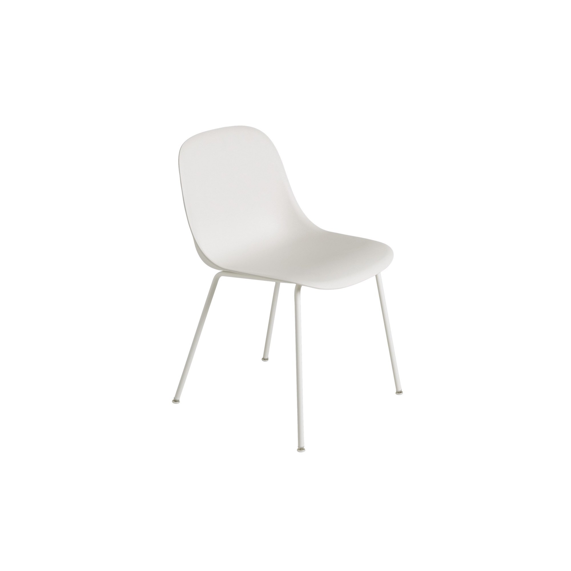 white / white - Fiber tube base, without armrest - Muuto