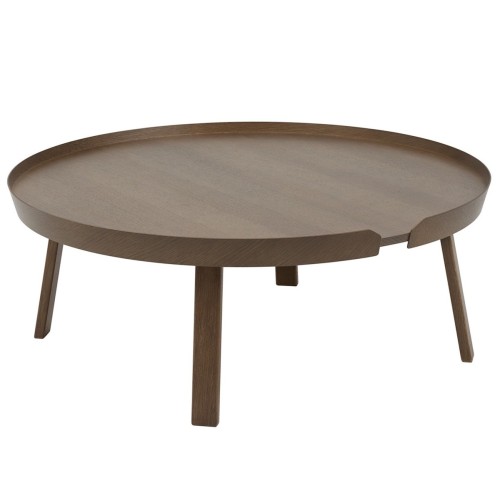 chêne teinté brun foncé - XL - Table Around - Muuto