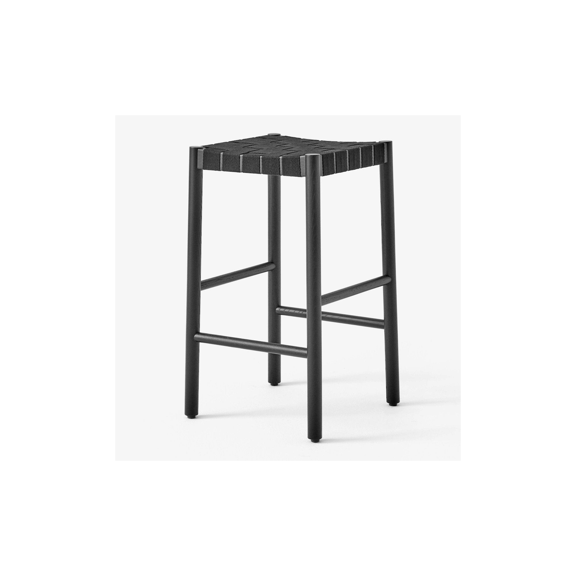 Tabouret Betty TK7 (H66 cm) – Noir / Lin noir - &Tradition