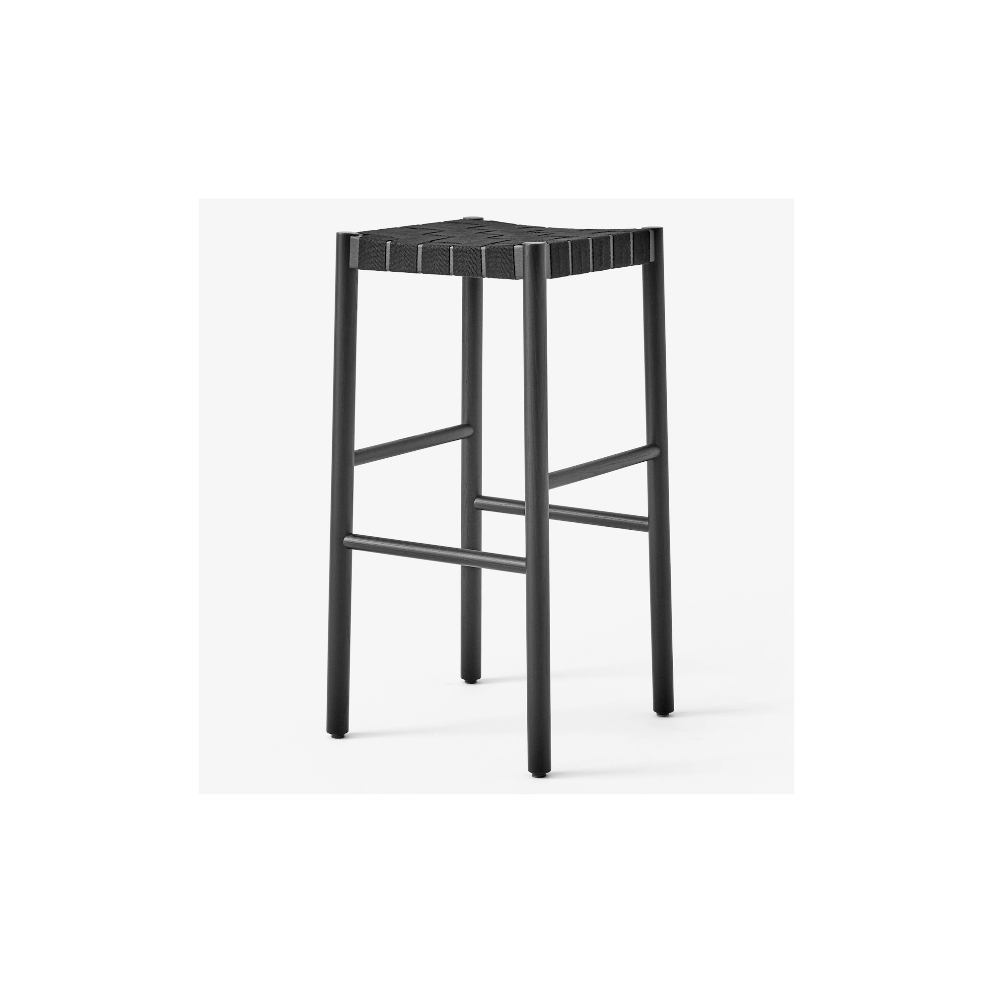 Tabouret Betty TK8 (H76 cm) – Noir / Lin noir - &Tradition