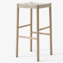 Betty Stool TK8 (H76 cm) – Oak / Natural linen - &Tradition