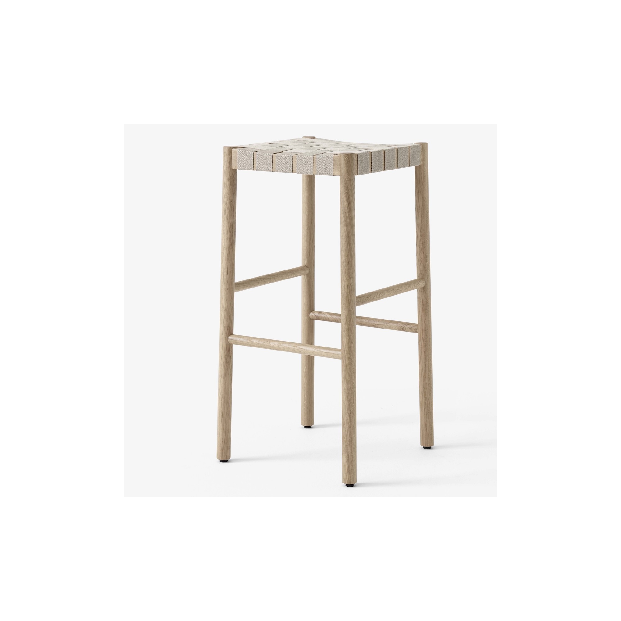 Tabouret Betty TK8 (H76 cm) – Chêne / Lin naturel - &Tradition