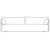 Lupo 008 - Sofa 3 seater Offset - Audo Copenhagen