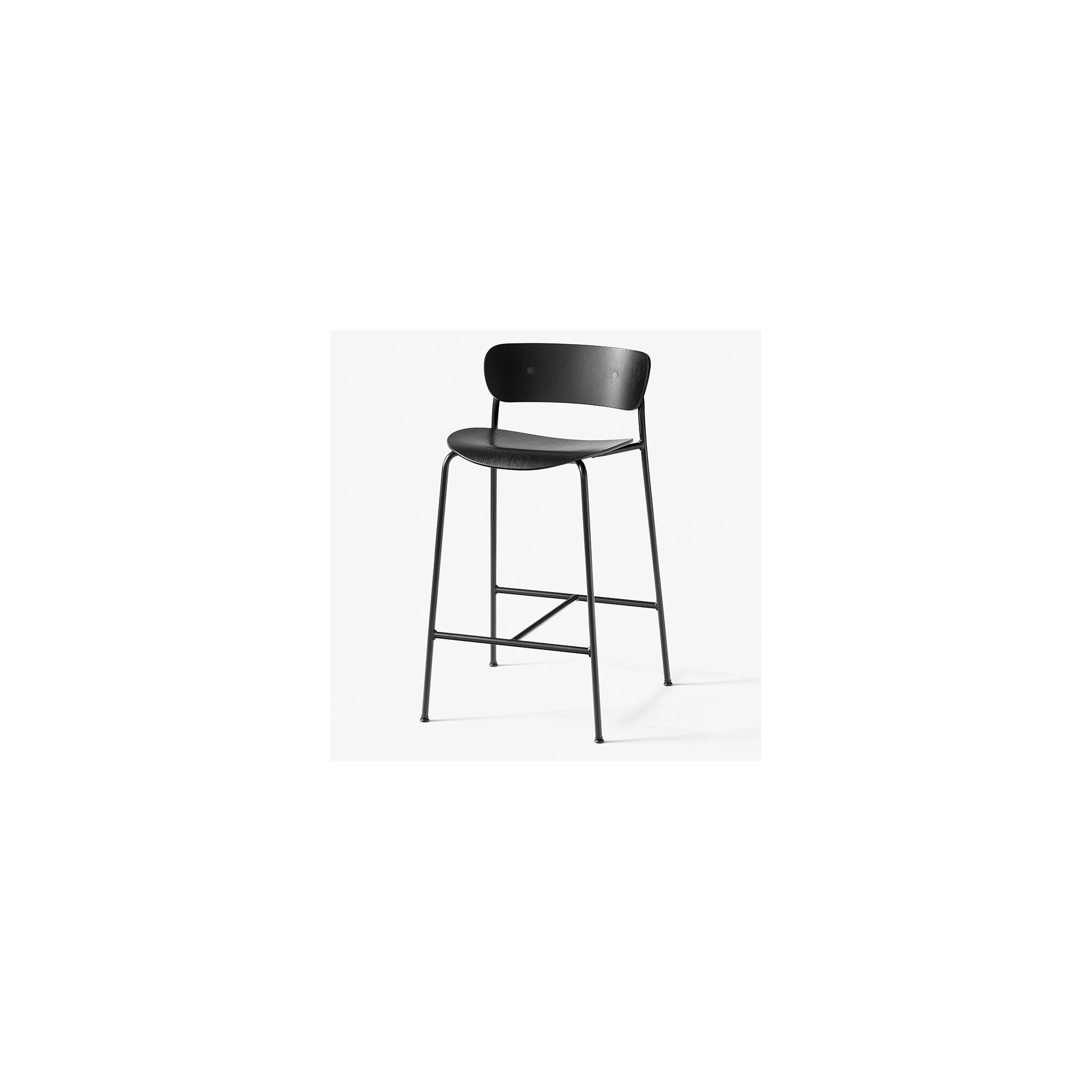 noir - Pavilion AV9 (hauteur d'assise 75cm) - &Tradition