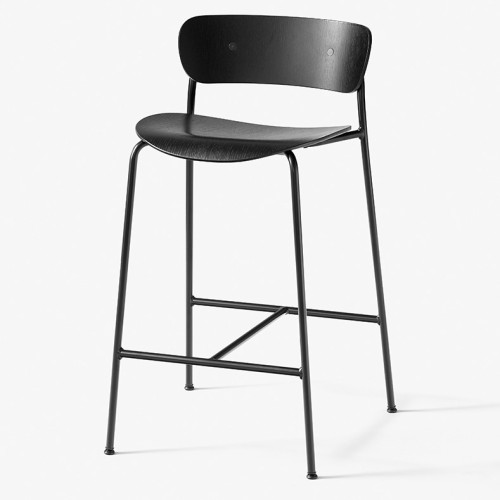 noir - Pavilion AV9 (hauteur d'assise 75cm) - &Tradition