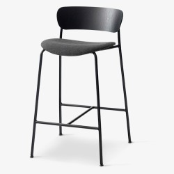 Fiord 191, black - Pavilion AV10 (seat height 75cm) - &Tradition