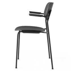 avec accoudoirs - chêne noir / piètement noir - Co Chair - Audo Copenhagen