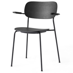 avec accoudoirs - chêne noir / piètement noir - Co Chair - Audo Copenhagen