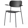 with armrests - black oak / black frame - Co chair - Audo Copenhagen