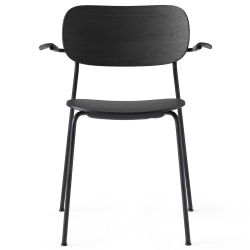 avec accoudoirs - chêne noir / piètement noir - Co Chair - Audo Copenhagen