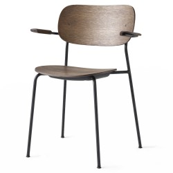 with armrests - dark stained oak / black frame - Co chair - Audo Copenhagen