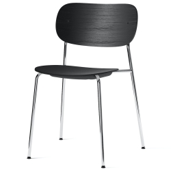 without armrests - black oak / chrome frame - Co chair - Audo Copenhagen