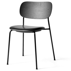 sans accoudoirs - cuir Dakar 0842 / chêne noir / piètement noir - Co Chair - Audo Copenhagen