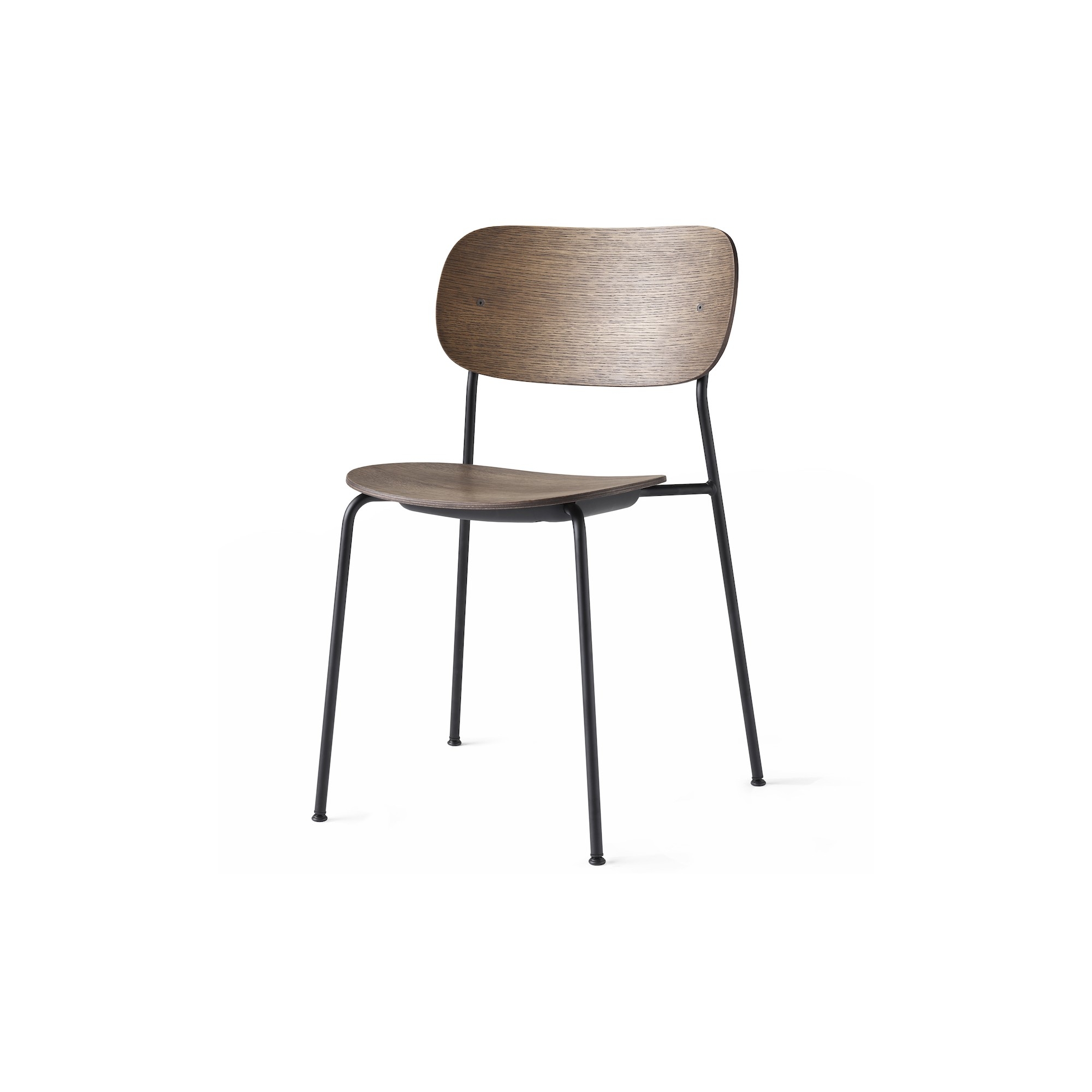 sans accoudoirs - chêne foncé / piètement noir - Co Chair* - Audo Copenhagen