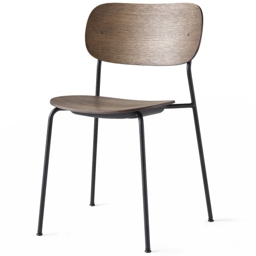 without armrests - dark stained oak / black frame - Co chair* - Audo Copenhagen