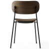 sans accoudoirs - chêne foncé / piètement noir - Co Chair* - Audo Copenhagen