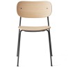 without armrests - natural oak / black frame - Co chair - Audo Copenhagen