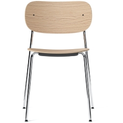 sans accoudoirs - natural oak / chrome frame - Co chair - Audo Copenhagen